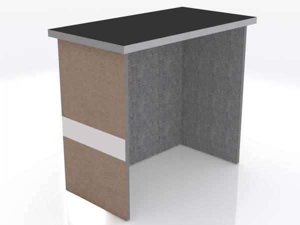 DI-610 Trade Show Pedestal -- Folding Fabric Panels -- Full Graphic (velcro-attached)